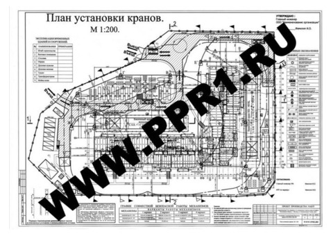 Разработка ППР (Проектов Производства Работ) на строительные работы