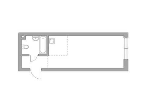 Продается 1-к. квартира, 27,4 кв.м. в ЖК 'HighWay'