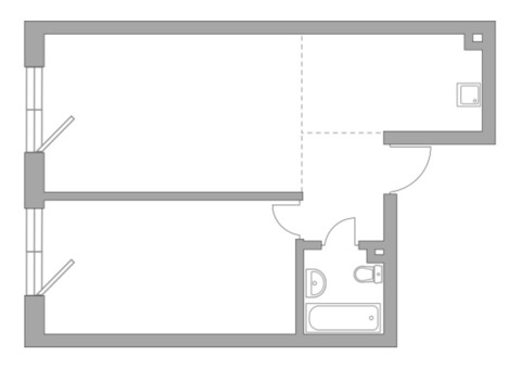 Продается 2-к. квартира, 49,5 кв.м. в ЖК 'HighWay'