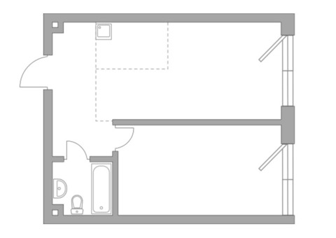 Продается 2-к. квартира, 42,9 кв.м. в ЖК 'HighWay'