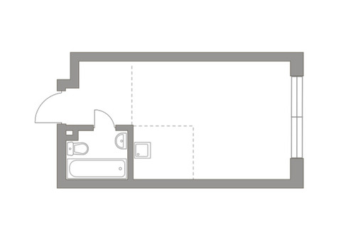 Продается 1-к. квартира, 27,5 кв.м. в ЖК 'HighWay'