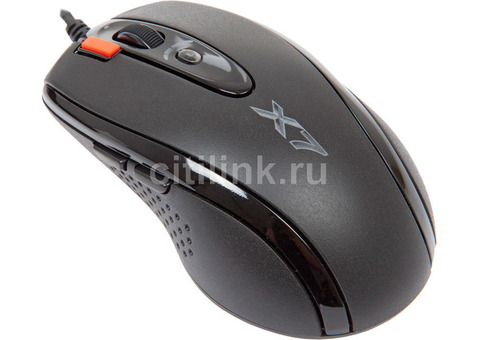 Характеристики мышь A4TECH X-710BK, игровая, оптическая, проводная, USB, черный [x-710bk usb]