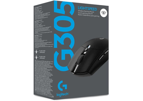 Характеристики мышь Logitech G305 Lightspeed, игровая, оптическая, беспроводная, USB, черный [910-005282]