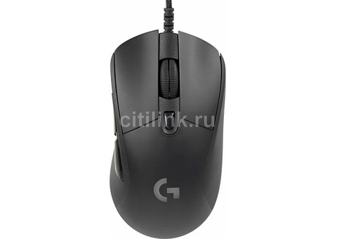 Характеристики мышь Logitech G403 HERO, игровая, оптическая, проводная, USB, черный [910-005632]