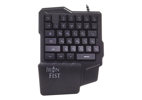 Характеристики игровой блок Oklick 701G IRON FIST, USB, c подставкой для запястий, черный [1196590]