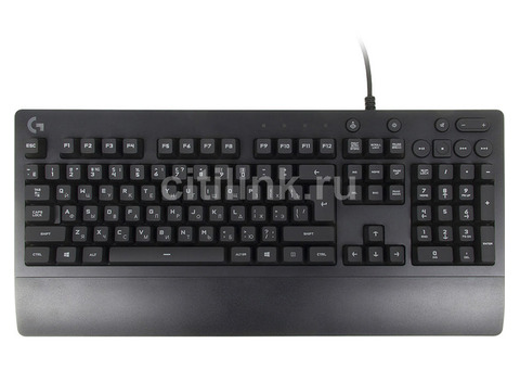 Характеристики клавиатура Logitech G213 Prodigy RGB, USB, c подставкой для запястий, черный [920-008092]