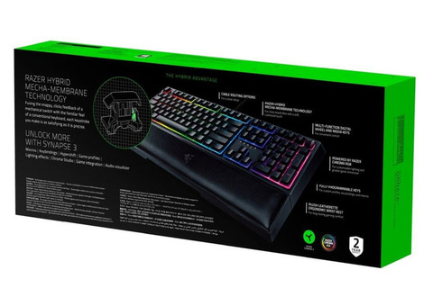 Характеристики клавиатура Razer Ornata V2, USB, c подставкой для запястий, черный [rz03-03380700-r3r1]