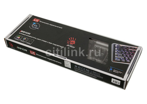 Характеристики клавиатура A4TECH Bloody B810R NetBee, USB, черный