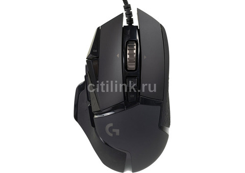 Характеристики мышь Logitech G502 RGB Tunable HERO, игровая, оптическая, проводная, USB, черный [910-005470]