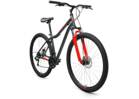 Характеристики велосипед ALTAIR Mtb Ht 29 2.0 Disc (2021), горный (взрослый), рама: 19', колеса: 29', темно-серый/красный, 16.62кг [rbkt1m19g005]