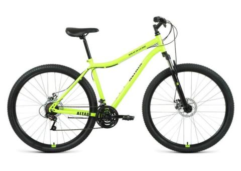 Характеристики велосипед ALTAIR Mtb Ht 29 2.0 Disc (2021), горный (взрослый), рама: 19', колеса: 29', ярко-зеленый/черный, 16.62кг [rbkt1m19g003]