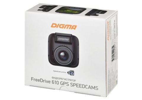 Характеристики видеорегистратор Digma FreeDrive 610 GPS Speedcams, черный