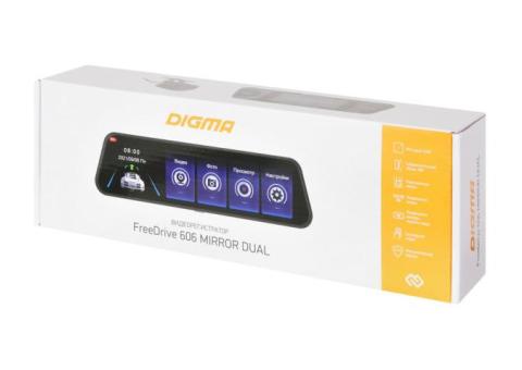 Характеристики видеорегистратор Digma FreeDrive 606 MIRROR DUAL, черный