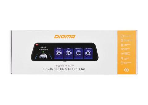 Характеристики видеорегистратор Digma FreeDrive 606 MIRROR DUAL, черный