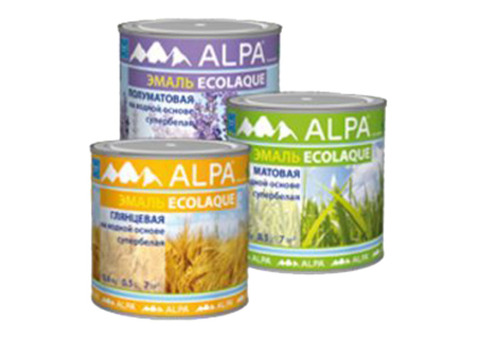 Alpa Ecolaque / Альпа Эколак Эмаль универсальная глянцевая