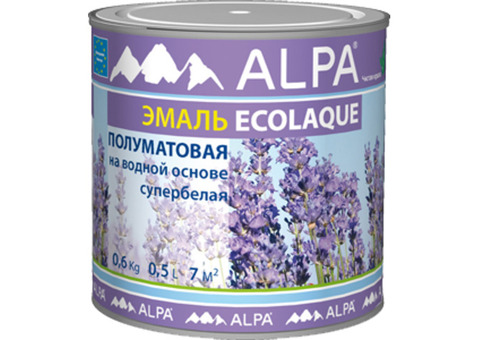 Alpa Ecolaque / Альпа Эколак Эмаль универсальная полуматовая