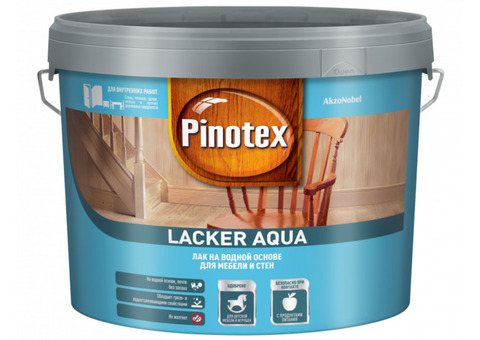 Pinotex Lacker Aqua 10 / Пинотекс Лакер Аква 10 Лак для дерева на водной основе колеруемый матовый