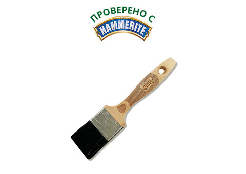 Handmaler PRO YELLOW / Хэндмалер ПРО ЙЕЛОУ плоская черная смешанная щетина, буковая ручка