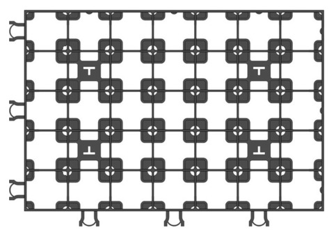 Решетка газонная Gidrolica 602 пластиковая черная