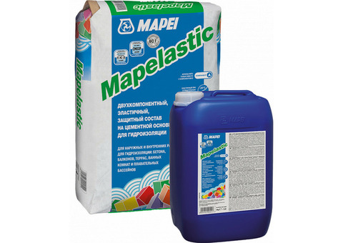 Гидроизоляция двухкомпонентная Mapei Mapelastic 32 кг