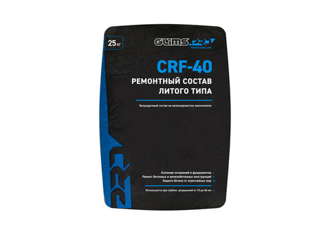 Ремонтный состав Glims Pro CRF-40 литьевой 25 кг