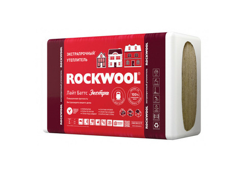 Каменная вата Rockwool Лайт Баттс Экстра 1000х600х100 (2,4м2, 0,24м3)