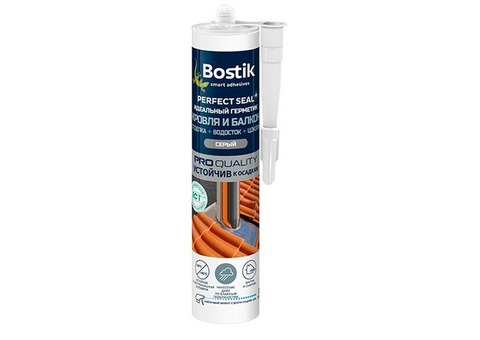 Герметик Bostik Perfect Seal Кровля и Балкон серый 290 мл