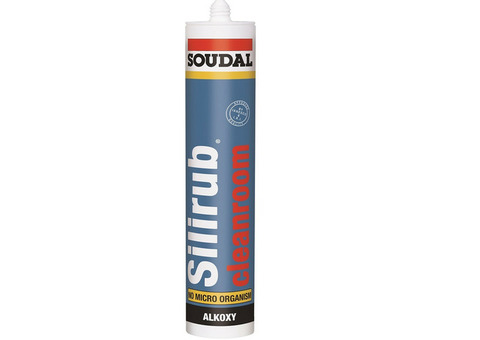 Герметик силиконовый Soudal Silirub Cleanroom 290 мл 12 шт в упаковке