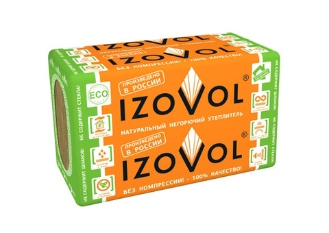 Теплоизоляция Izovol Ф-120 1000x600х100 мм 3 плиты в упаковке