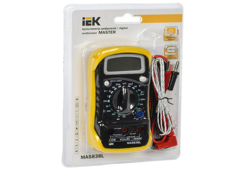 Мультиметр цифровой IEK MASTER MAS838L