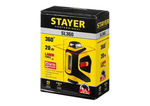 Нивелир лазерный Stayer SL360 34962 360 градусов