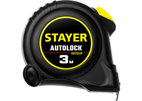 Рулетка с автостопом Stayer 2-34126-03-16_z02 AutoLock 3 м