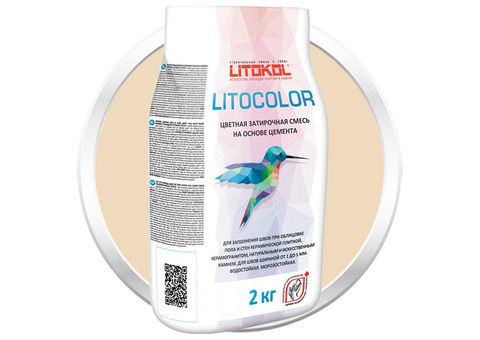 Смесь затирочная цементная для швов Litokol Litocolor L.22 Крем-брюле 2 кг