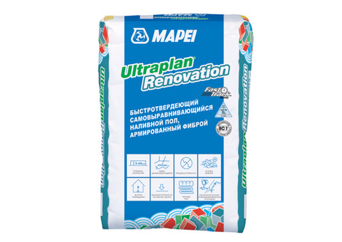 Наливной пол Mapei Ultraplan Renovation самовыравнивающийся 23 кг