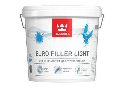 Шпатлевка Tikkurila Euro Filler Light 9 л