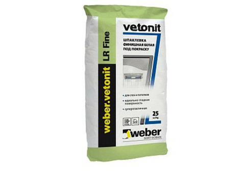 Шпатлёвка Weber.Vetonit LR Fine, 25 кг