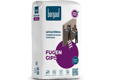 Шпатлевка гипсовая Bergauf Fugen Gips 25 кг