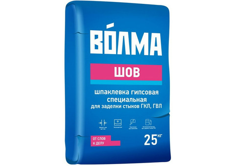 Шпатлевка гипсовая Волма Шов бежевая 25 кг