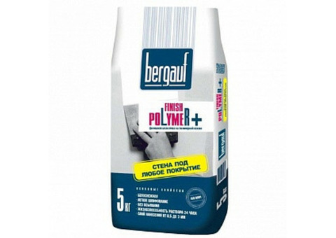 Шпатлёвка полимерная Bergauf Finish Polymer,(5 кг) 108шт/под