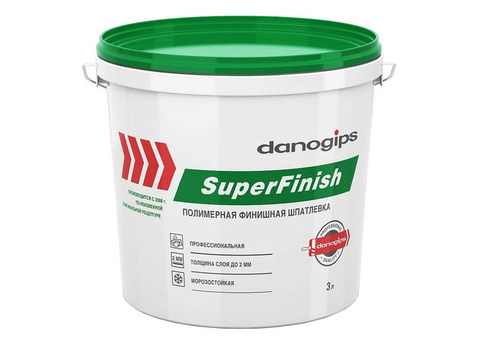 Шпатлевка универсальная Danogips SuperFinish 3 л