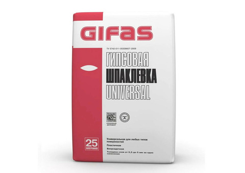 Шпатлевка гипсовая Gifas Universal 25 кг