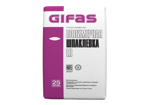 Шпатлевка полимерная Gifas LR 25 кг