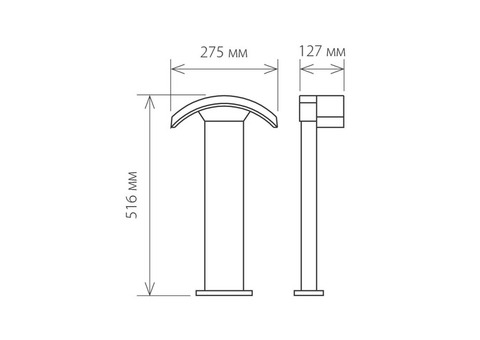 Садово-парковый светильник Elektrostandard 1677 Techno LED Asteria F 6 Вт черный