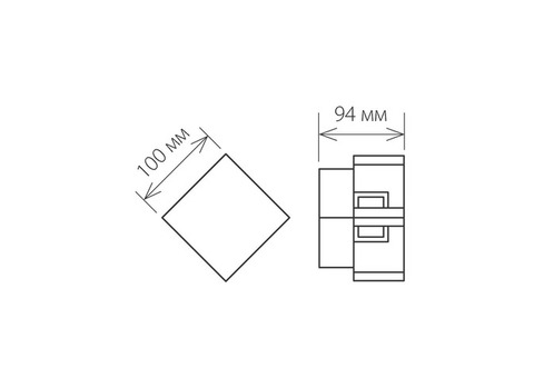 Светильник настенный Elektrostandard 1606 Techno LED Tellus 12 Вт графит