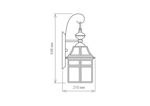 Светильник садово-парковый Elektrostandard 1031 Savoie D 60 Вт медь