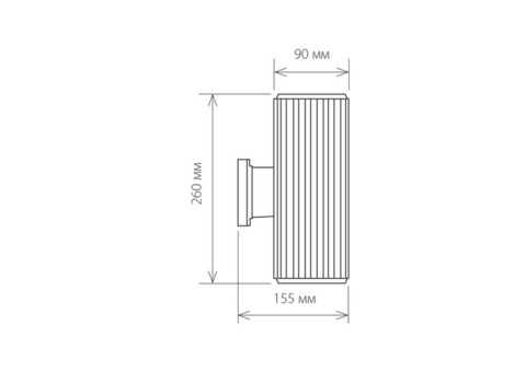 Светильник садово-парковый Elektrostandard 1403 Techno Е27 2х60 Вт серый