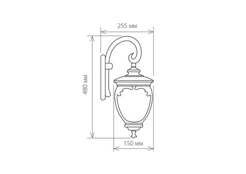 Светильник садово-парковый Elektrostandard Andromeda D GLYF-8024D Е27 60 Вт белое золото