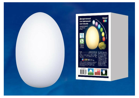 Светильник светодиодный Uniel ULG-R003 019/RGB IP54 Egg аккумуляторный