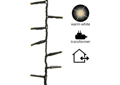 Гирлянда светодиодная Kaemingk KA495336 цепочка теплый белый свет
