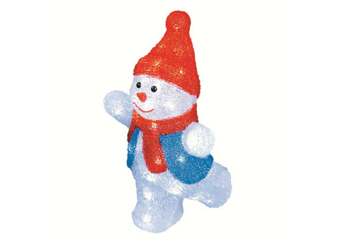 Фигура светодиодная Uniel Снеговик-2 ULD-M2234-040/STA White IP20 Snowman-2